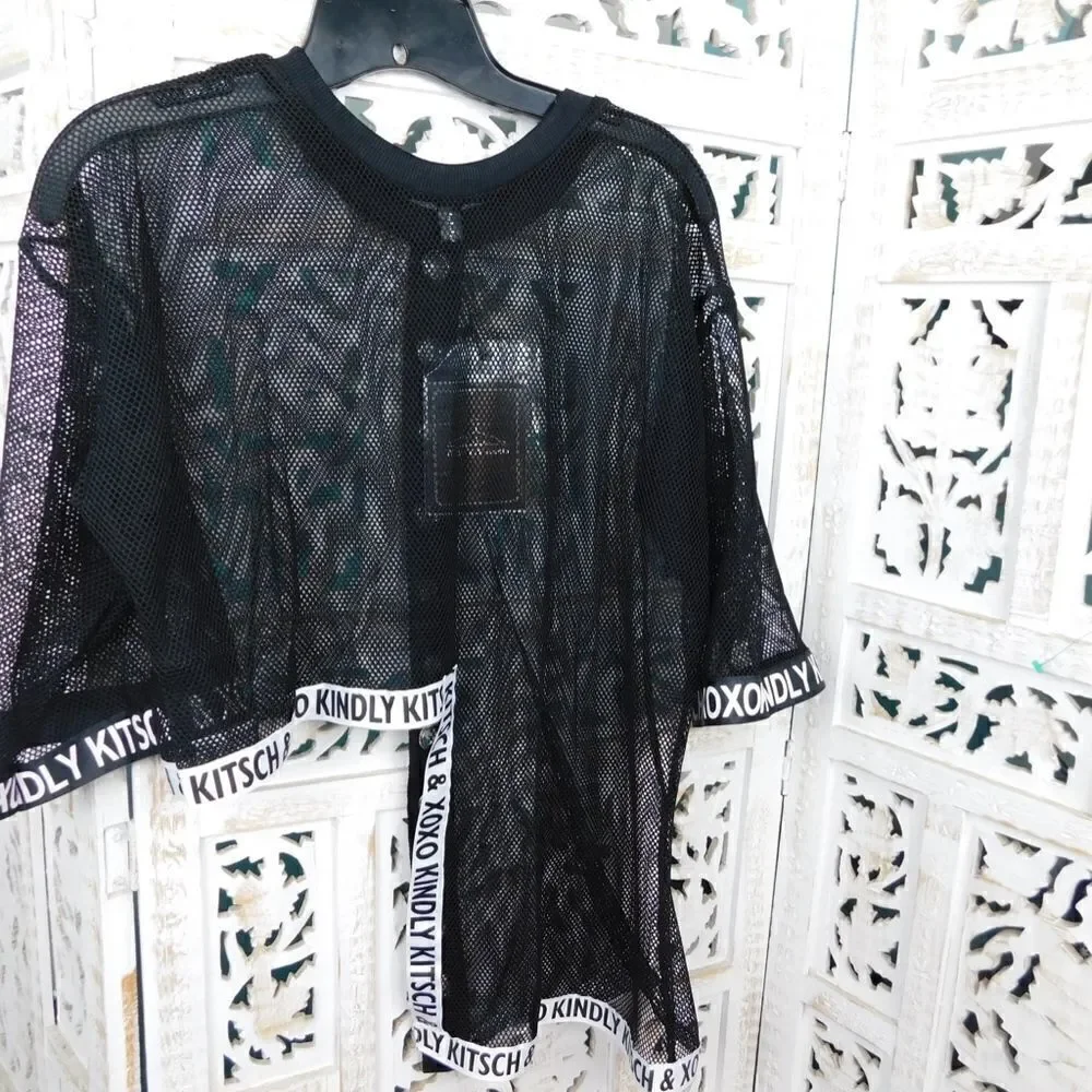 Sheer Black Top Size M - Picture 6 of 8